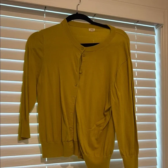 Mustard Yellow Button-Up Cardigan - Picture 1 of 2